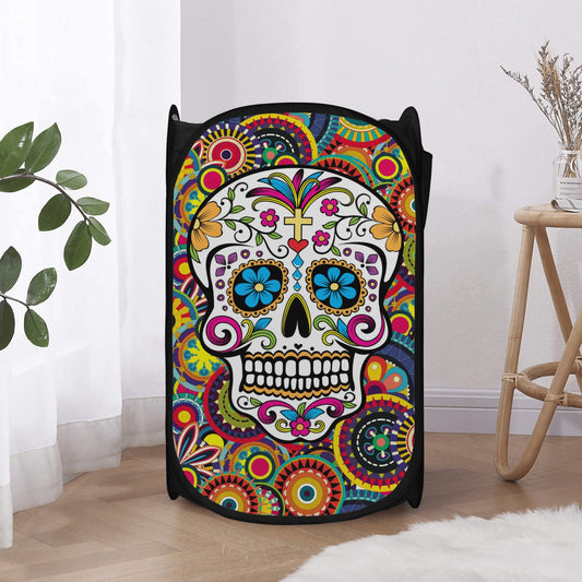 Beautiful sugar skull Day of the dead pattern Laundry Hamper