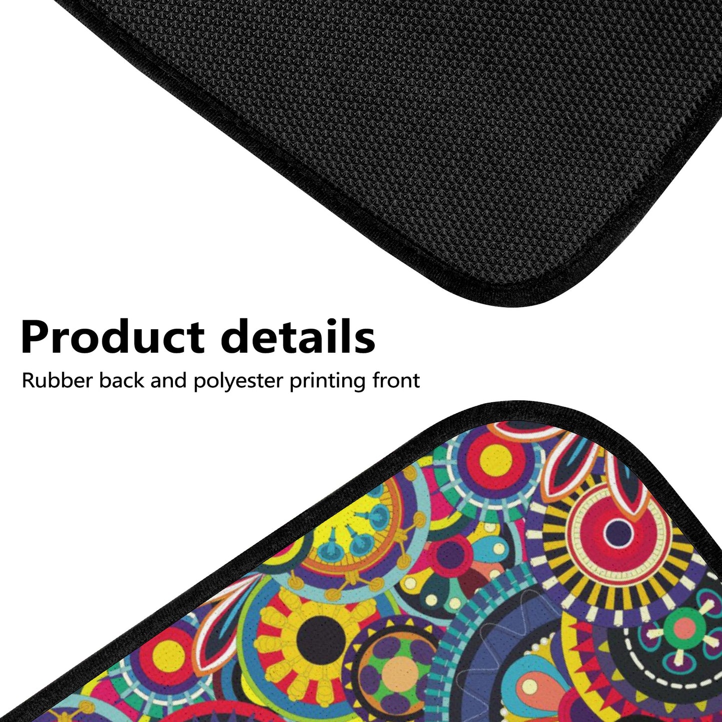 Sugar skull Day of the dead pattern Mexican skeleton Back and Front Car Floor Mats