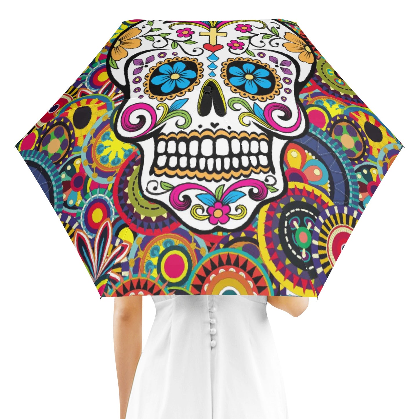 Sugar skull Pattern Day of the dead Halloween  Umbrella