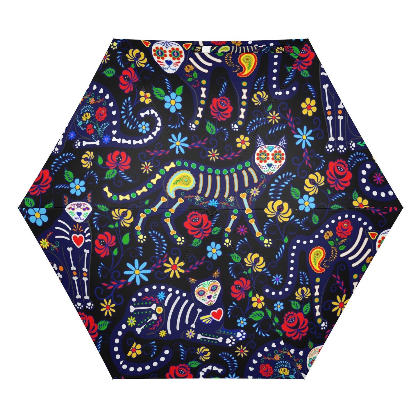 Sugar skull cat Umbrella