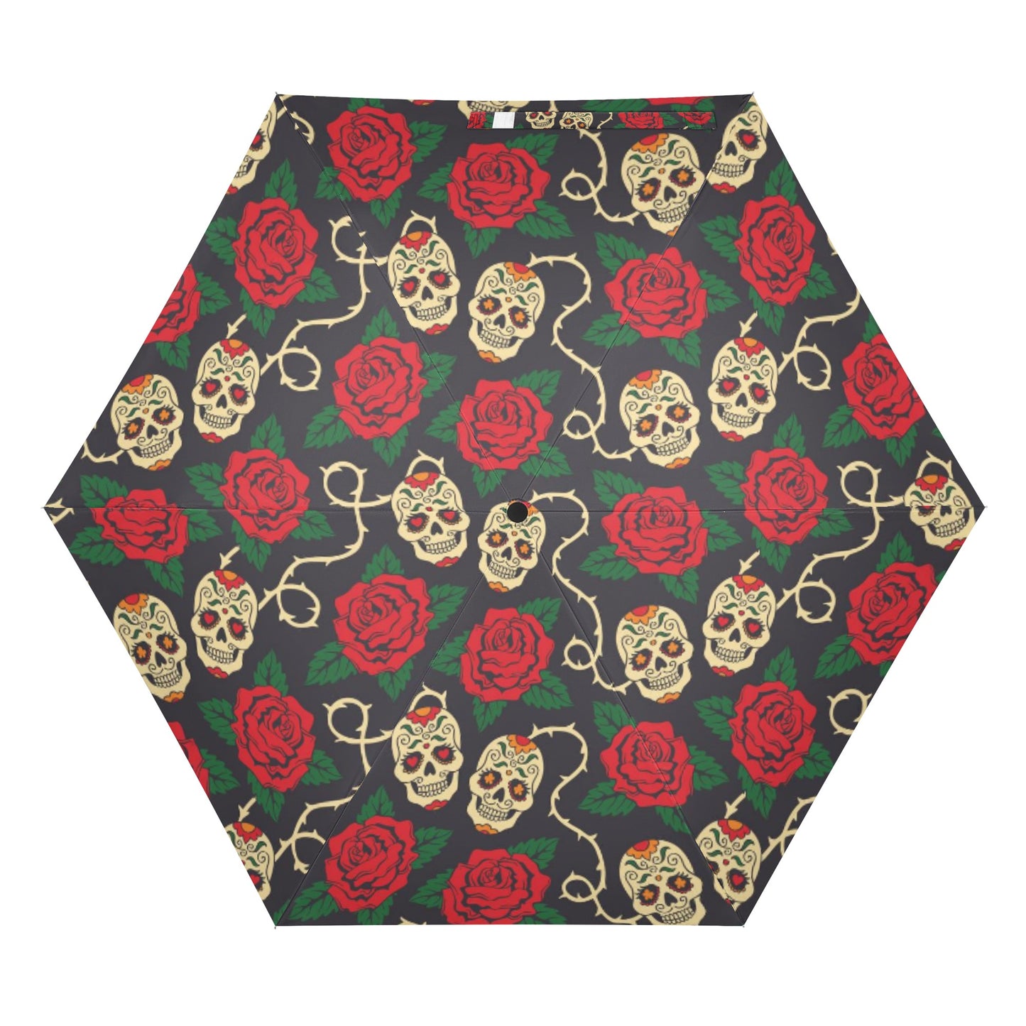 Rose skull Day of the dead Halloween Umbrella
