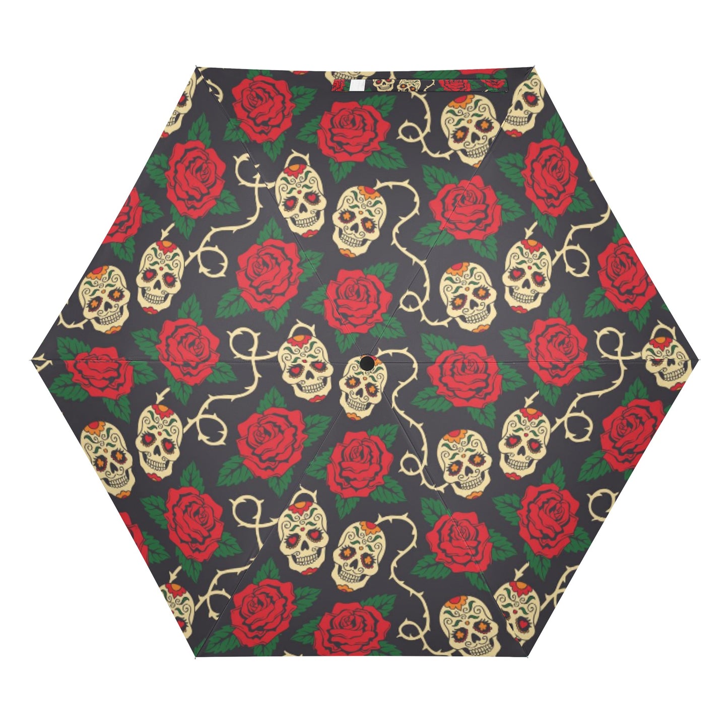 Rose skull Day of the dead Halloween  Umbrella