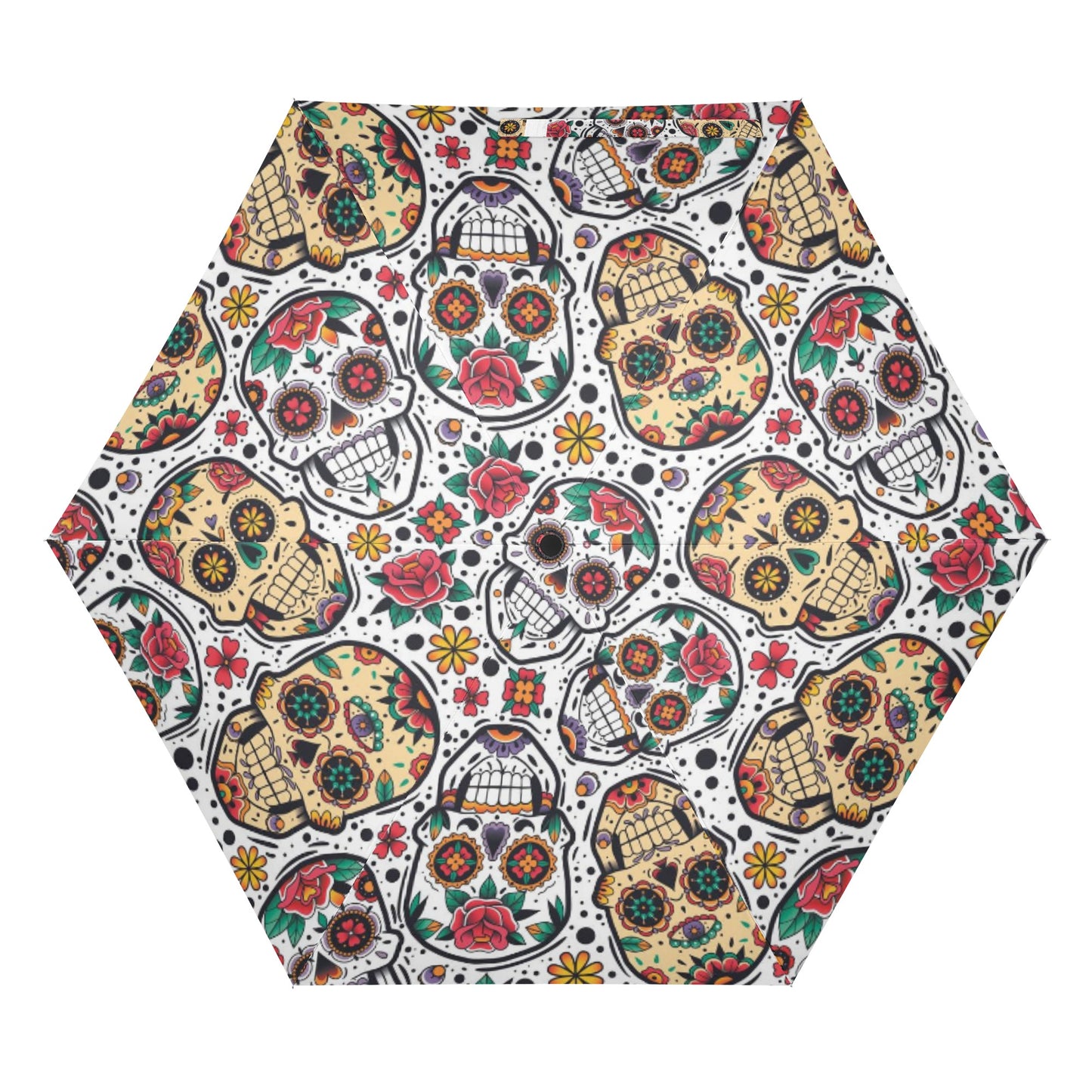 Sugar skull Calavears skull skeleton pattern Umbrella