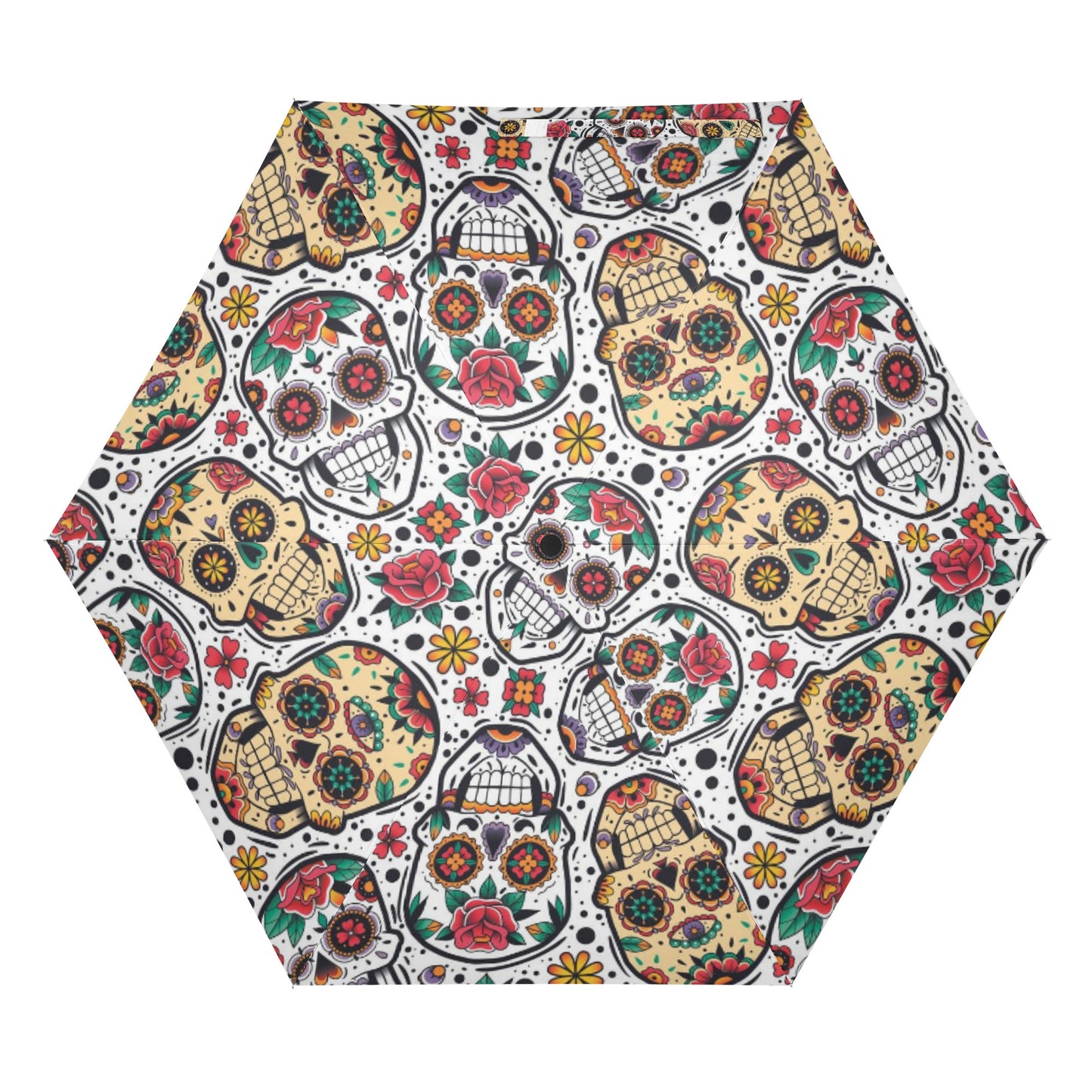 Sugar skull Calavears skull skeleton pattern  Umbrella