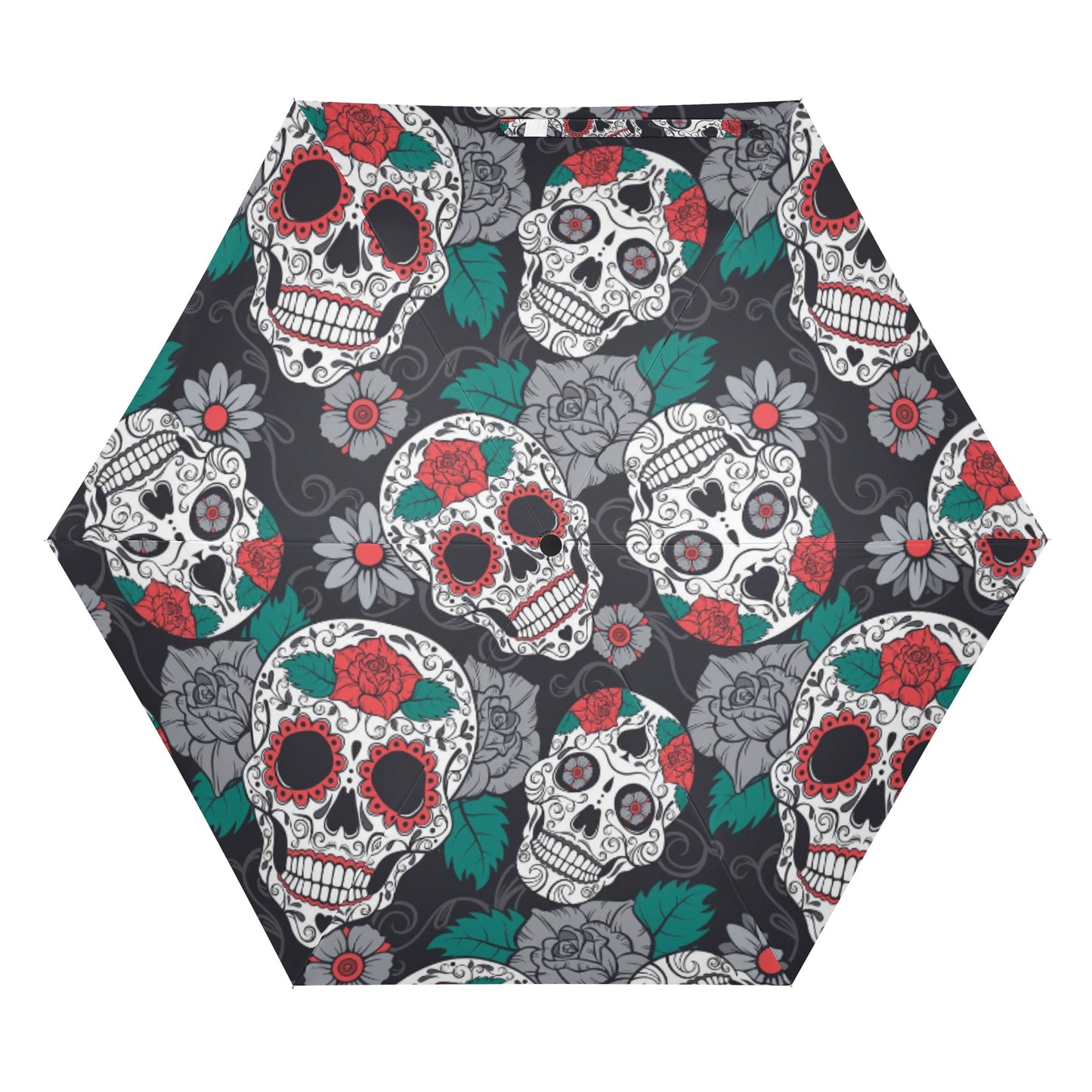 Floral day of the dead Umbrella
