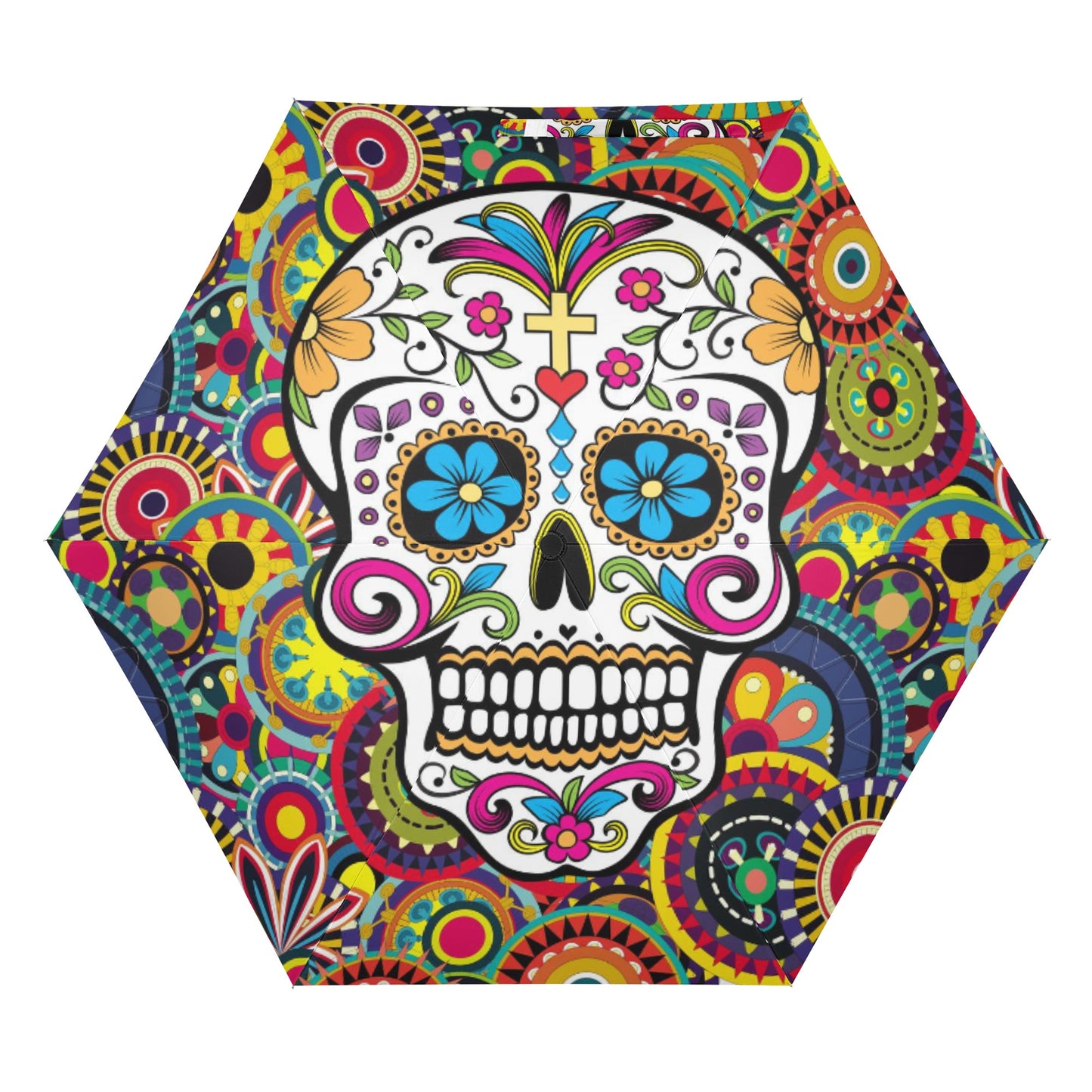 Sugar skull Pattern Day of the dead Halloween Umbrella