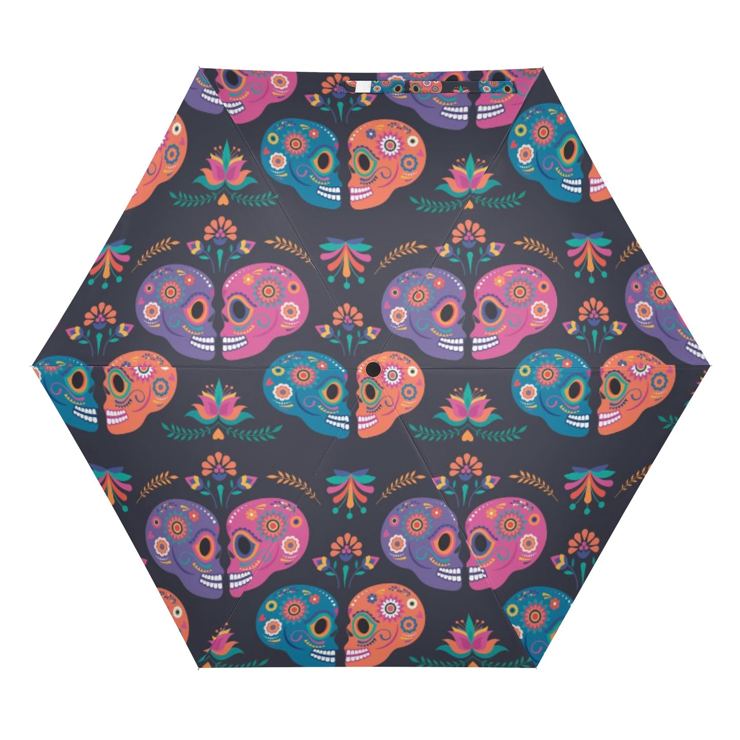 Sugar skull love couple All Over Print Umbrella