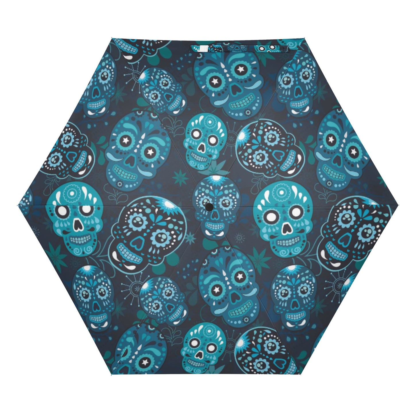 Gothic sugar skull Halloween pattern Umbrella