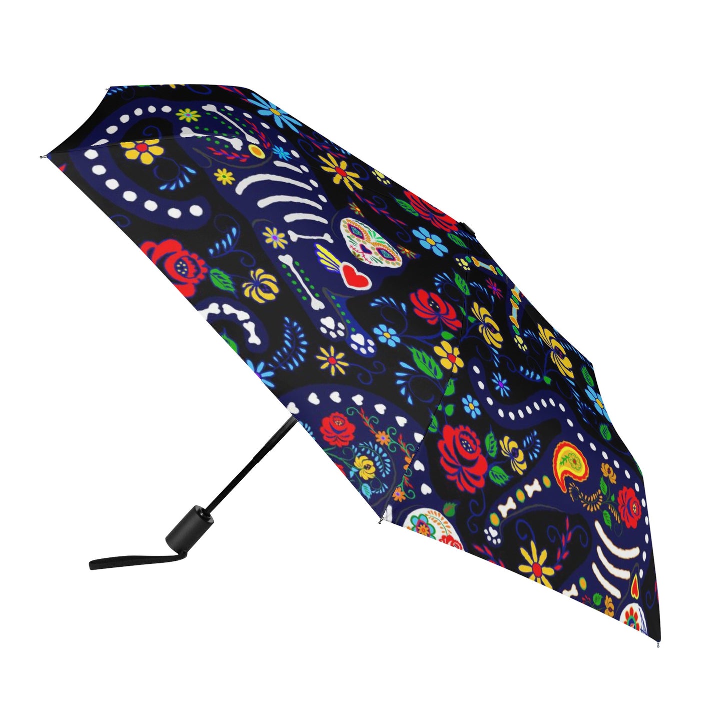 Sugar skull cat Umbrella