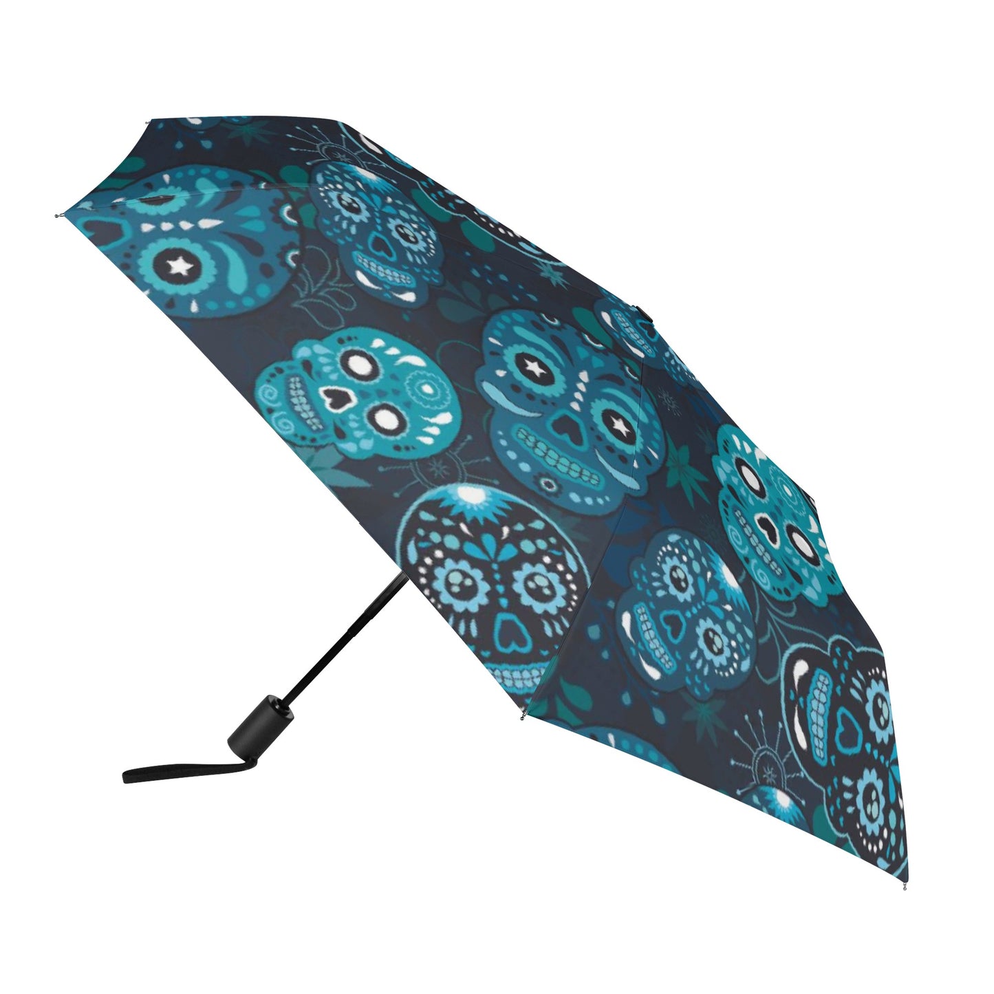 Gothic sugar skull Halloween pattern Umbrella