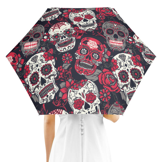 Sugar skull Dia de los muertos pattern  Umbrella