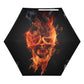 Flaming fire skull  Umbrella