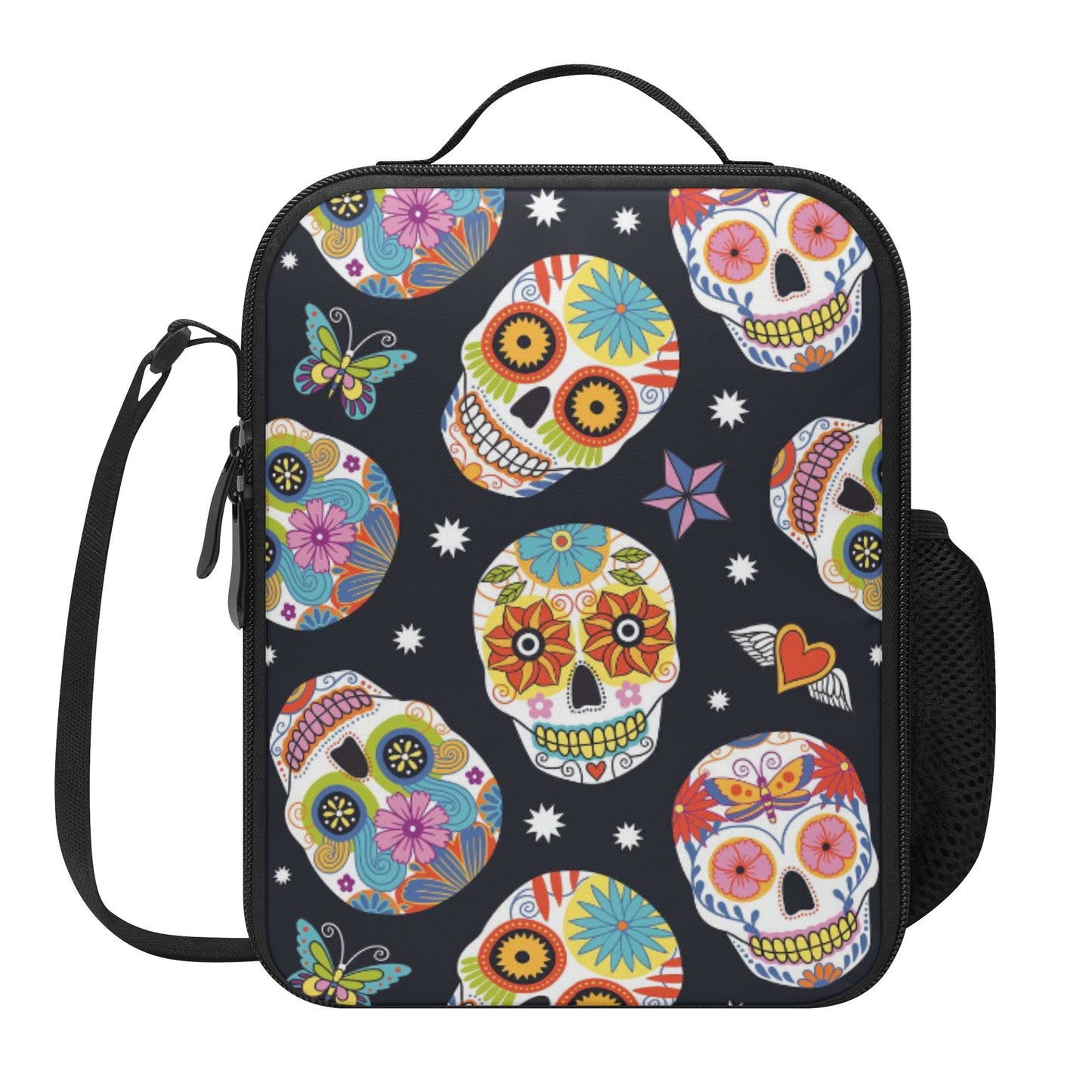 Sugar skull dia de los muertos Lunch Box Bags
