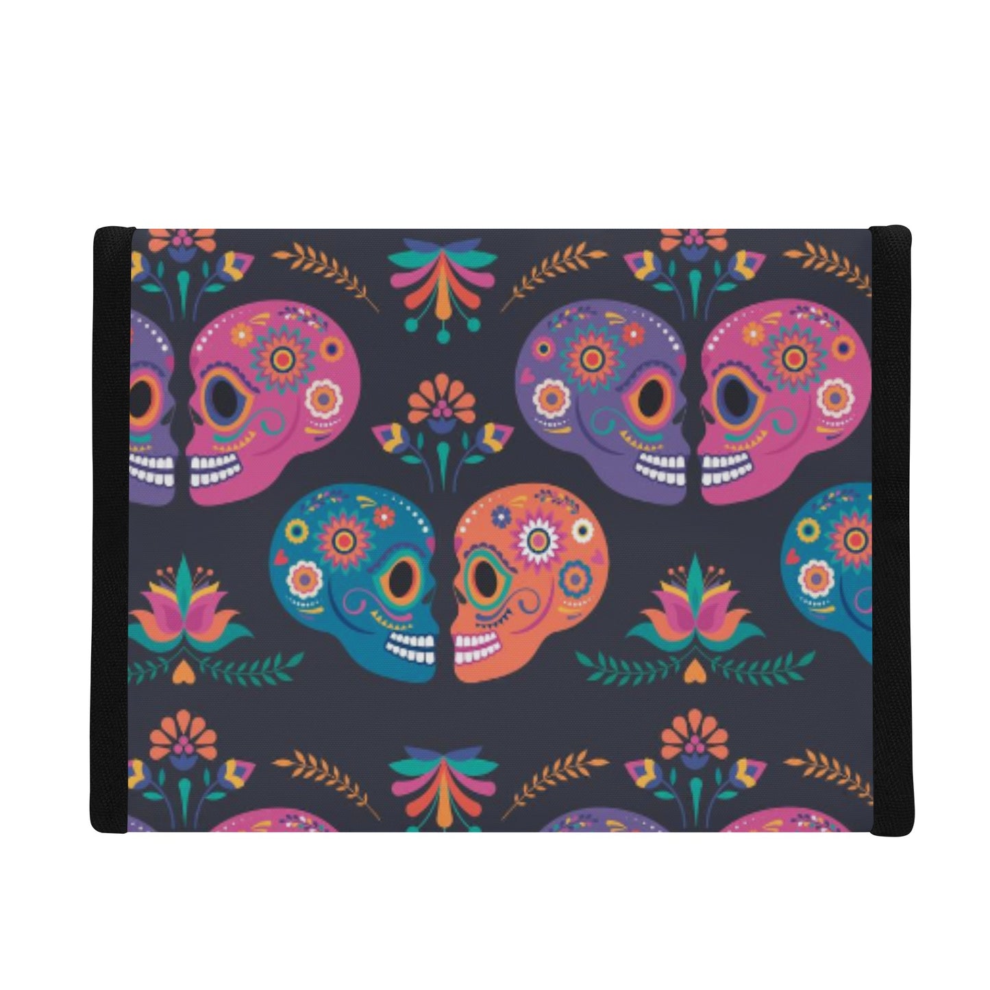 day of the dead skull Folding Pocket Type Lunch Bag