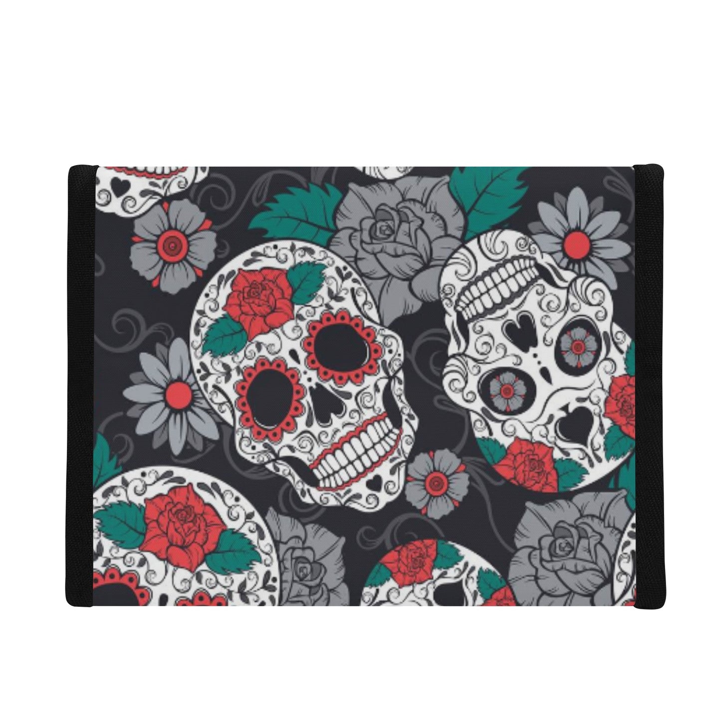 Skull floral Folding Pocket Type Lunch Bag