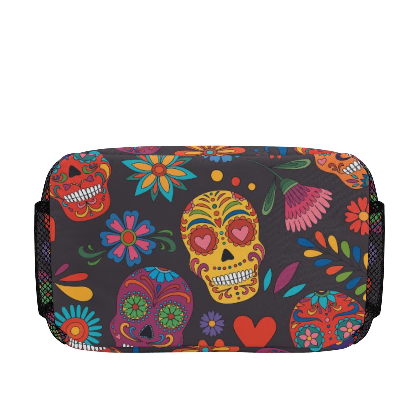 Floral skulls candy All Over Printing Lunch Bag