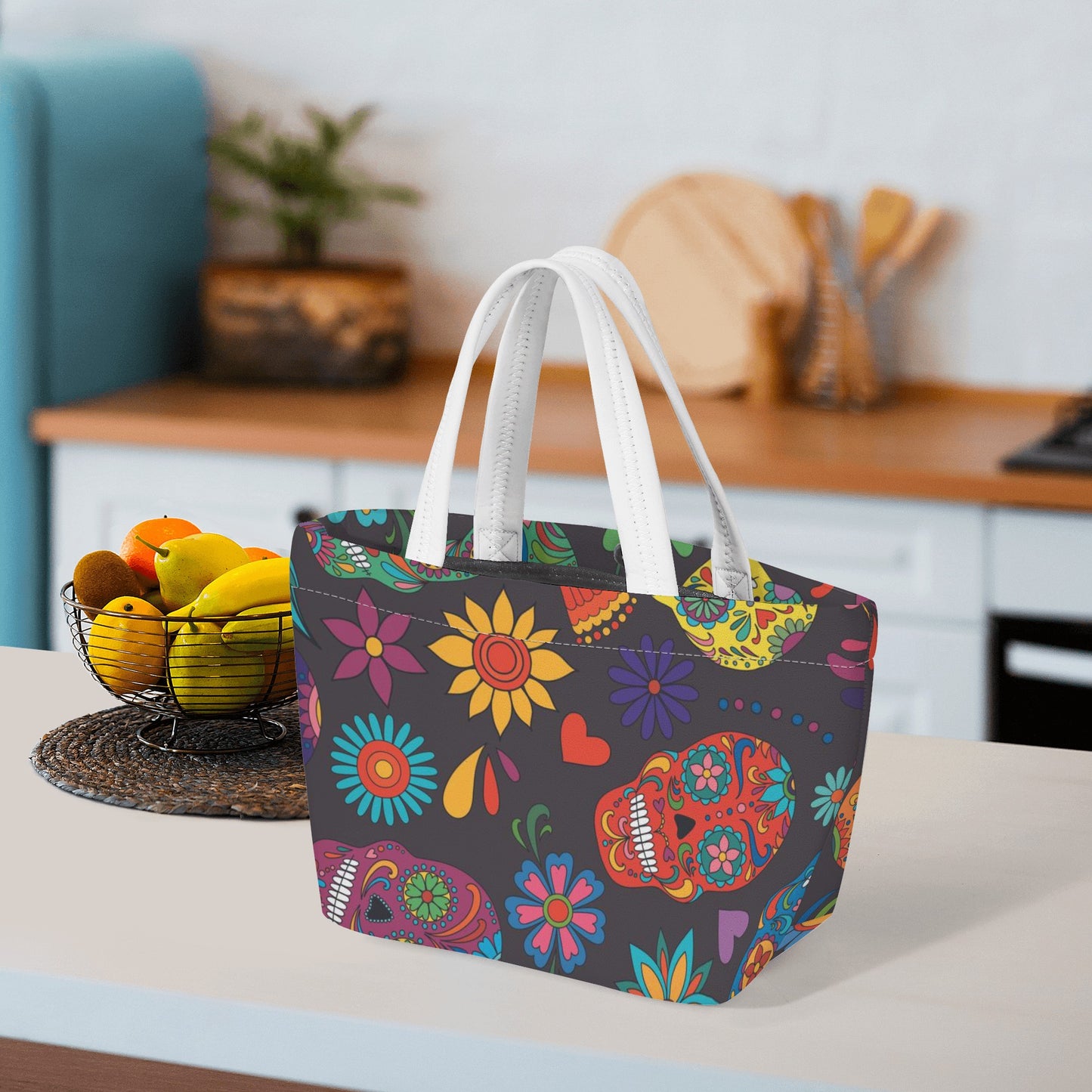 Floral day of the dead pattern New Style Lunch Bag