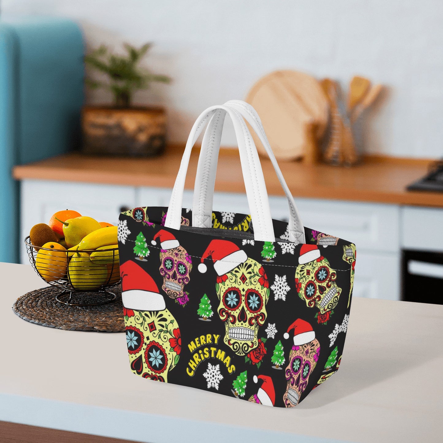 Merry Christmas sugar skull pattern New Style Lunch Bag