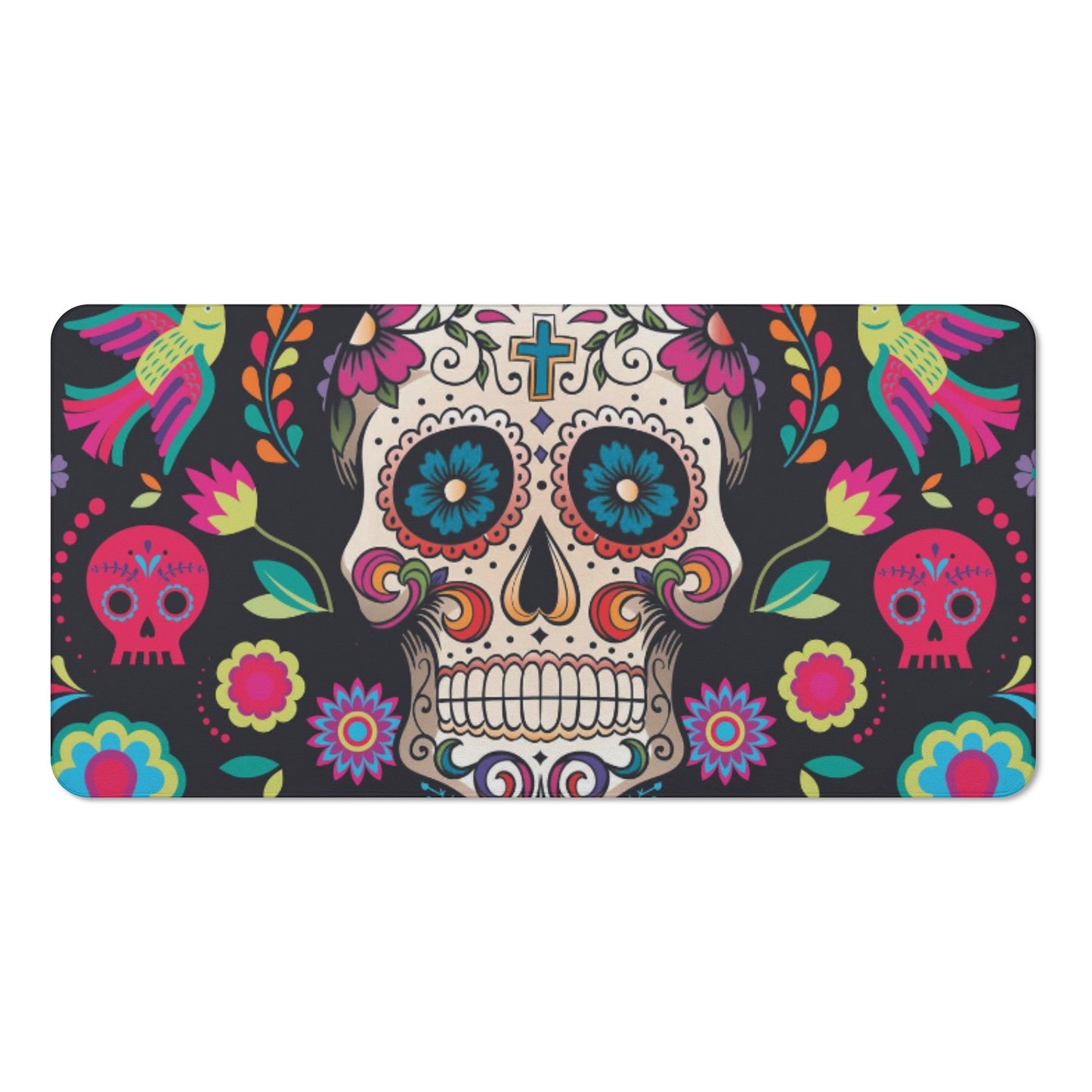 Calaveras Mexican skull Bath Towel