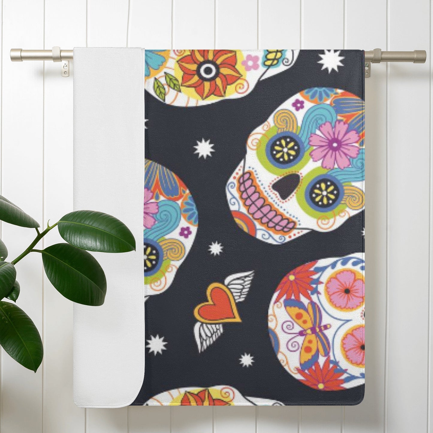 Candy sugar skull  pattern Bath Towel