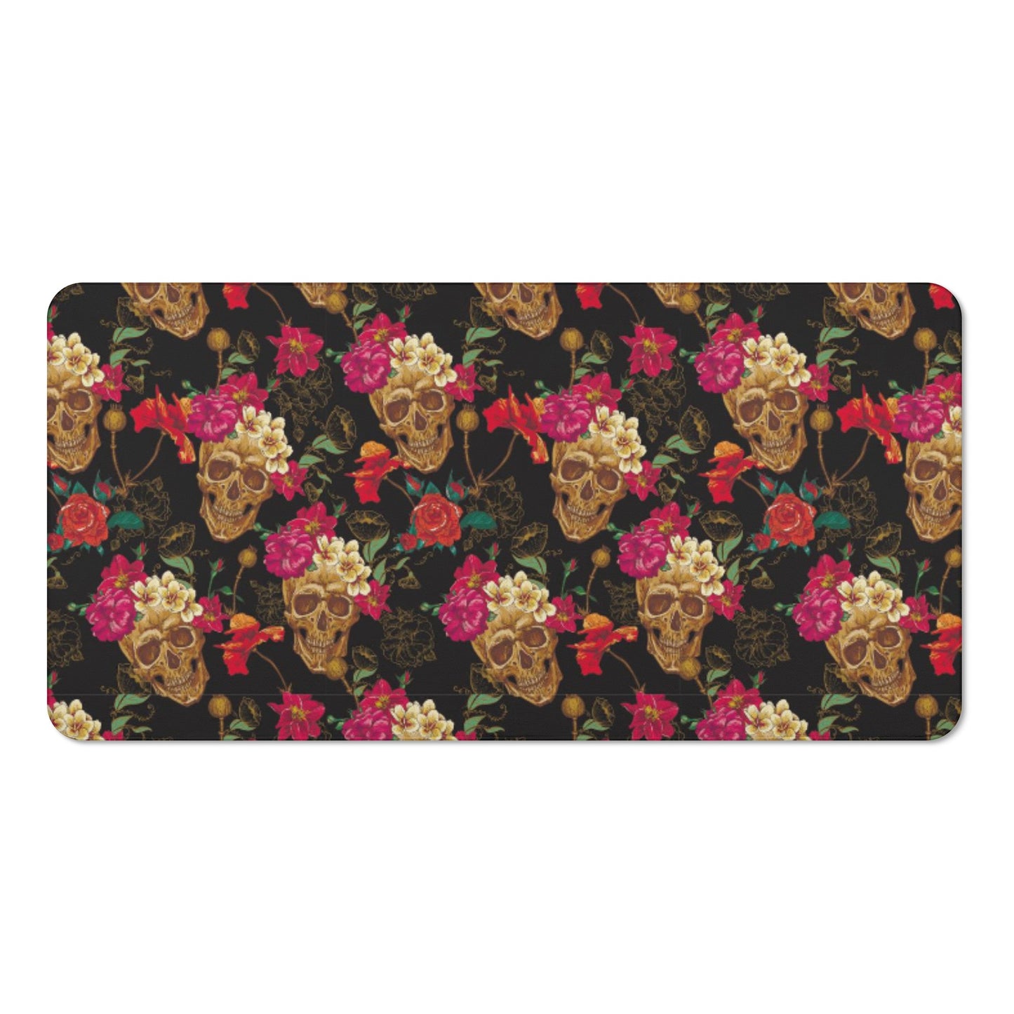 Day of the dead candy skull gothic Bath Towel