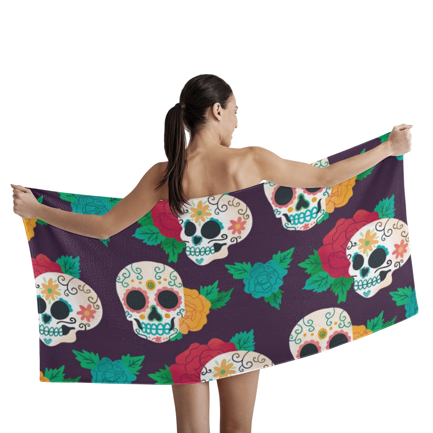 Sugar skull cinco de mayo Bath Towel