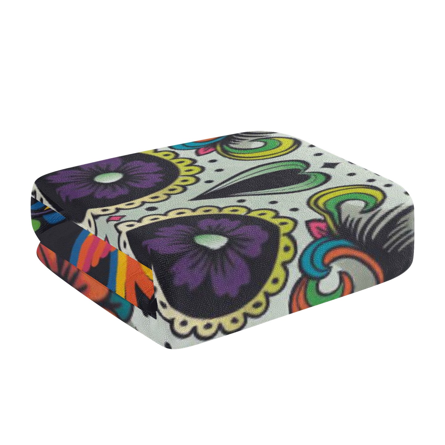 Sugar skull halloween Bath Towel