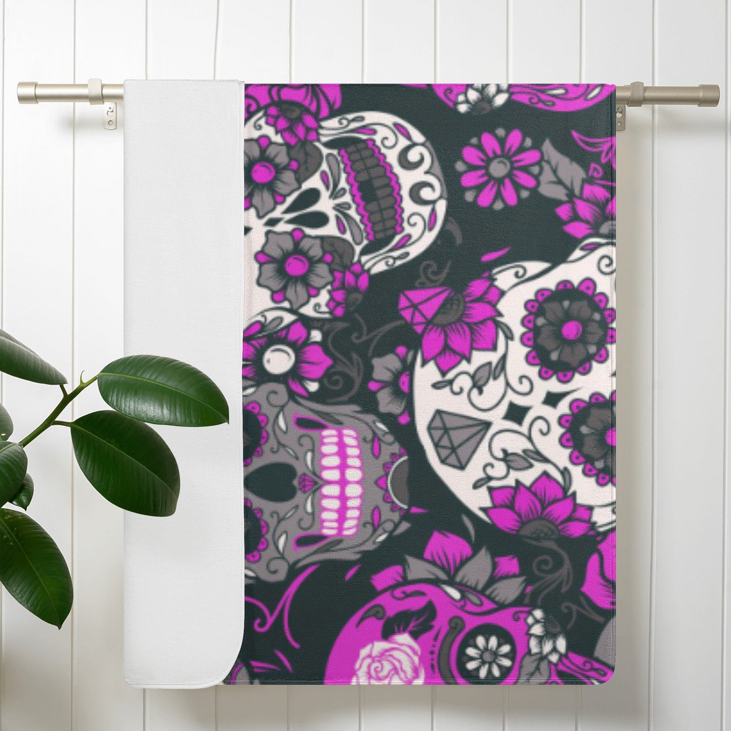 Sugar skull candy Bath Towel