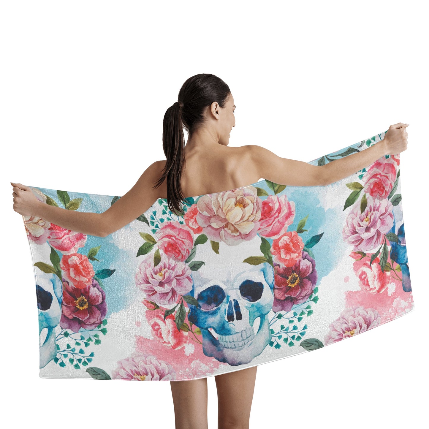 Candy skulls Bath Towel