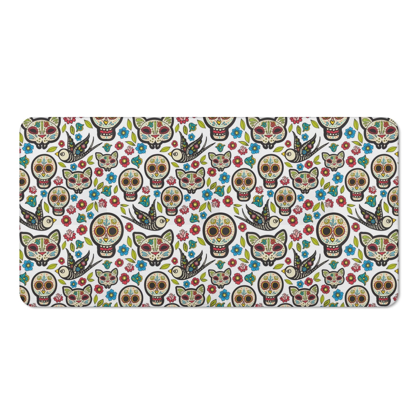 Mexican calaveras skulls Bath Towel