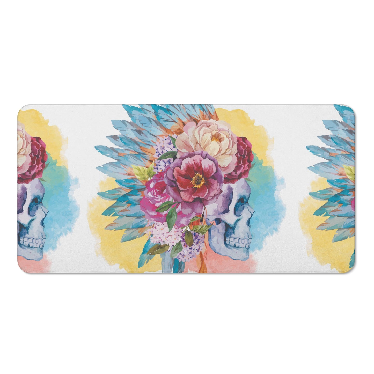 Dia de los muertos sugar skull Bath Towel