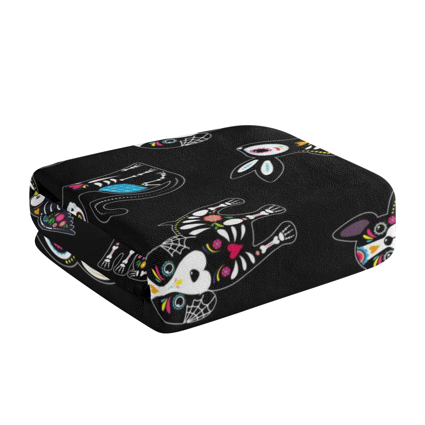 Halloween sugar skull Bath Towel