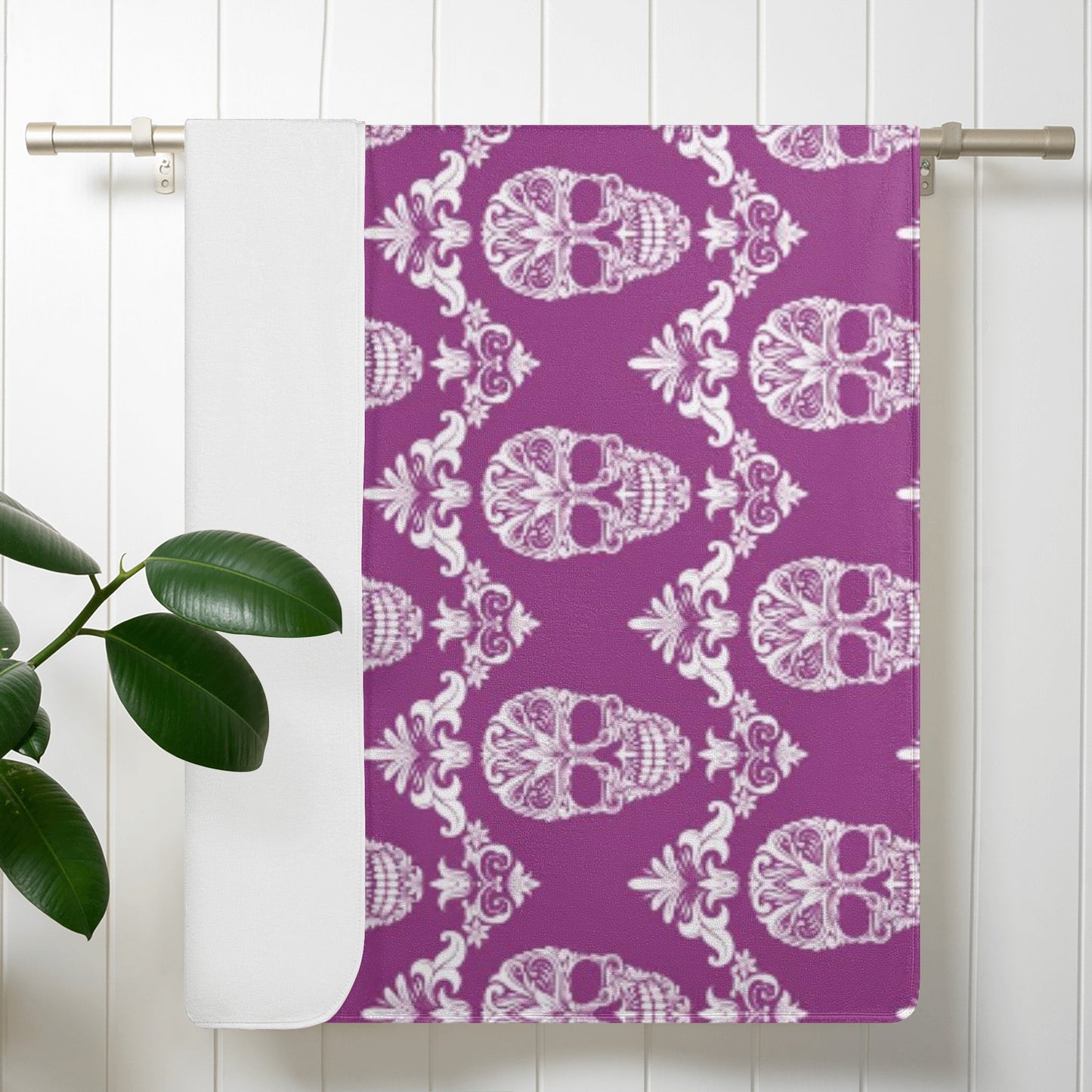 Skull pattern Bath Towel