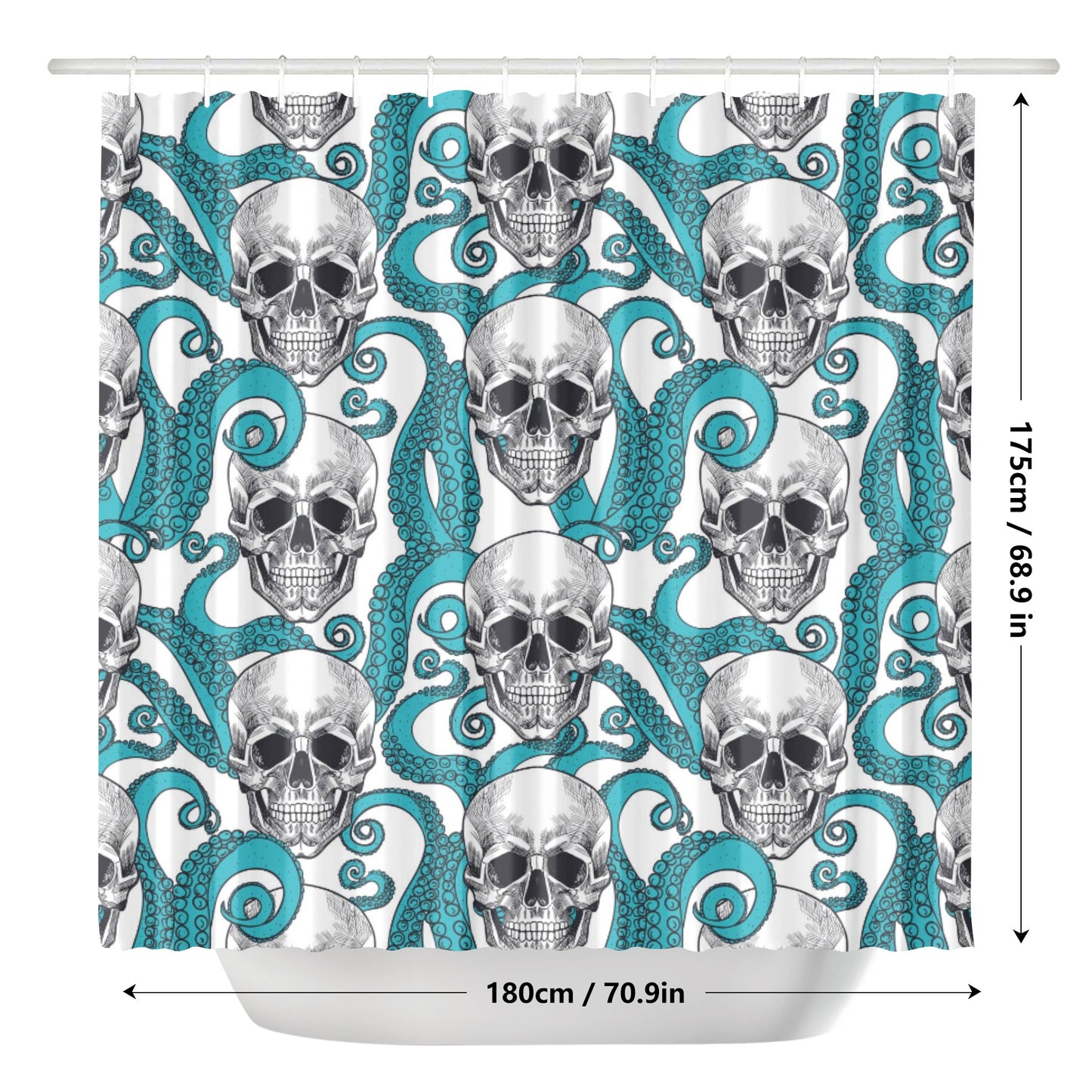 Dia de los muertos candy skulls Shower Curtain