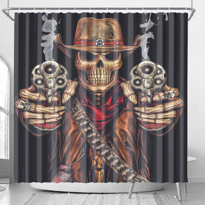 Grim repaer Halloween skull Shower Curtain