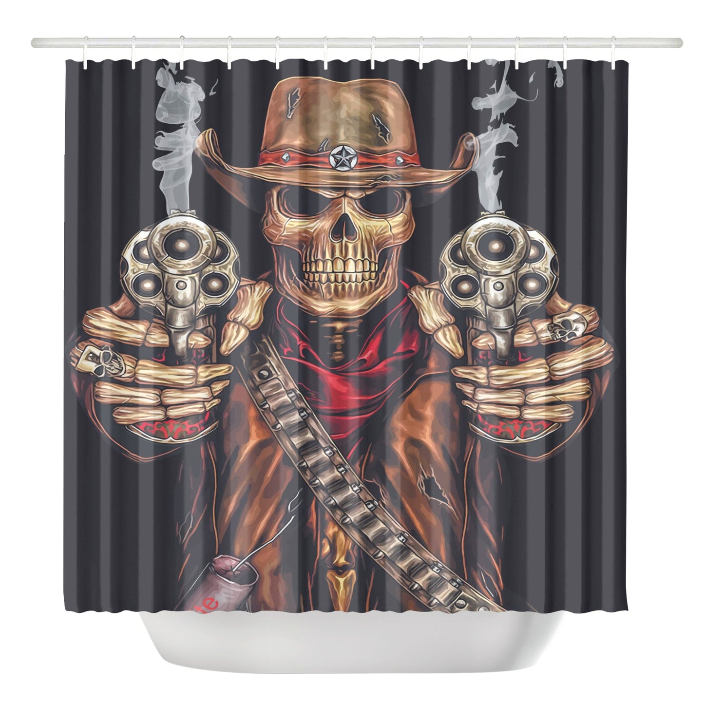 Grim repaer Halloween skull Shower Curtain