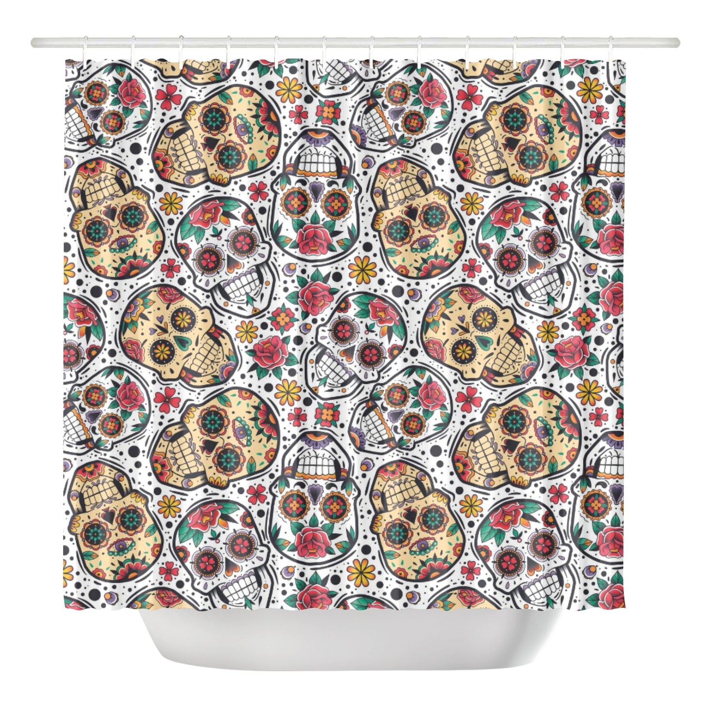 Dia de los muertos skull Shower Curtain