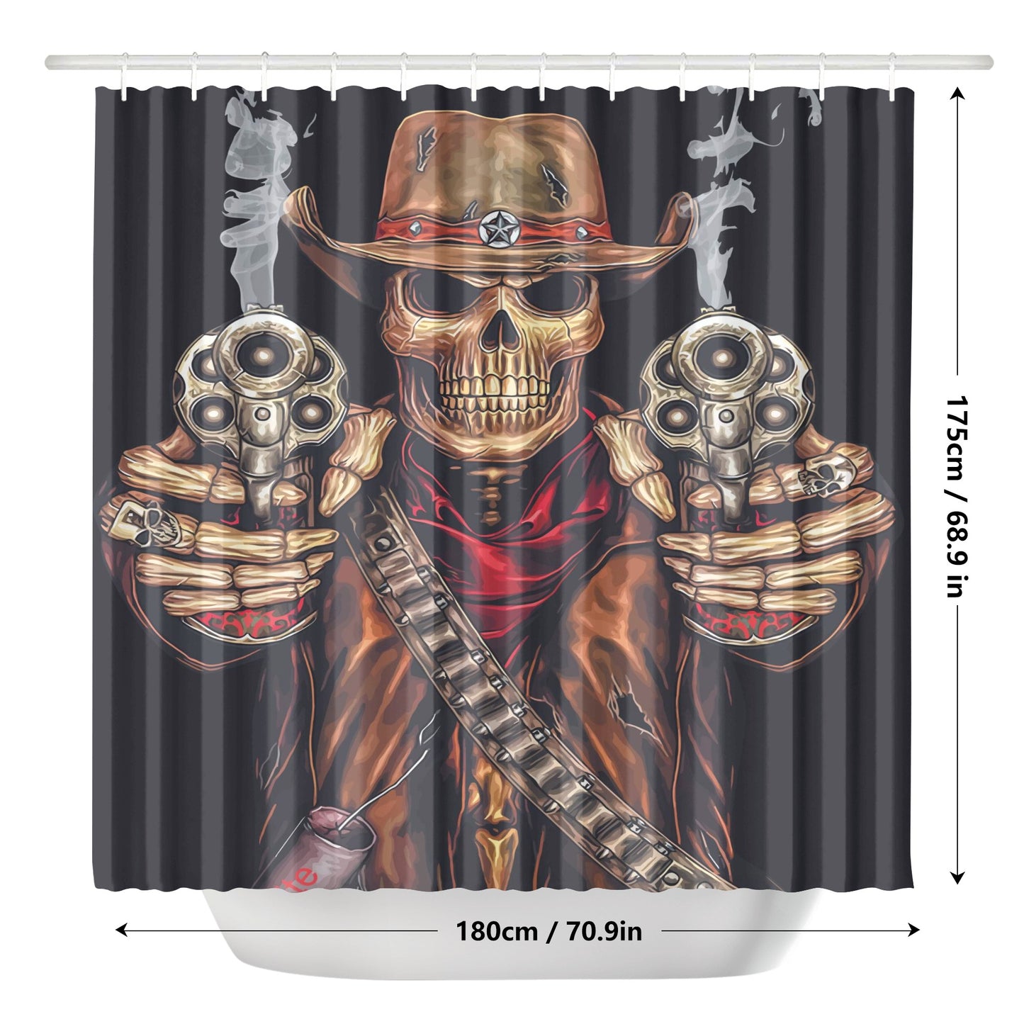 Grim repaer Halloween skull Shower Curtain