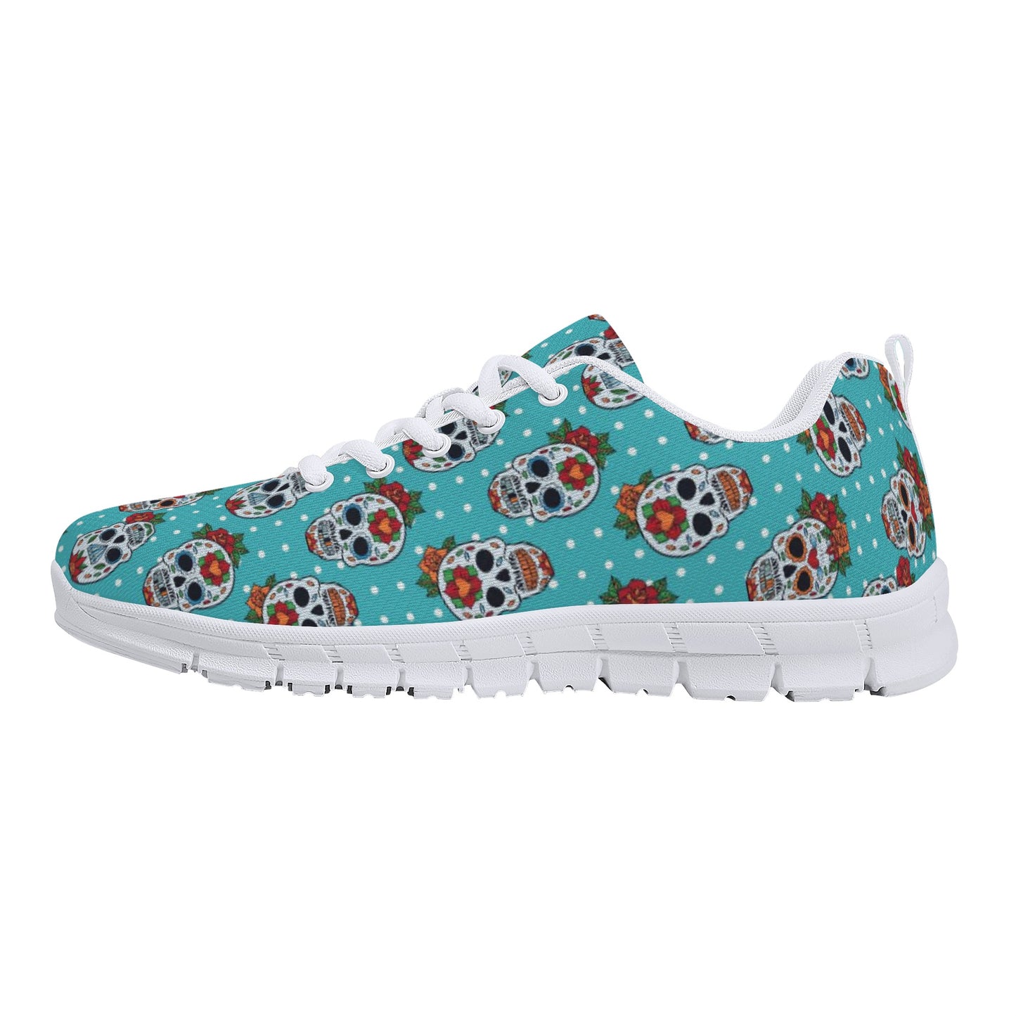 Floral sugar skull Day of the dead Women's Running Shoes