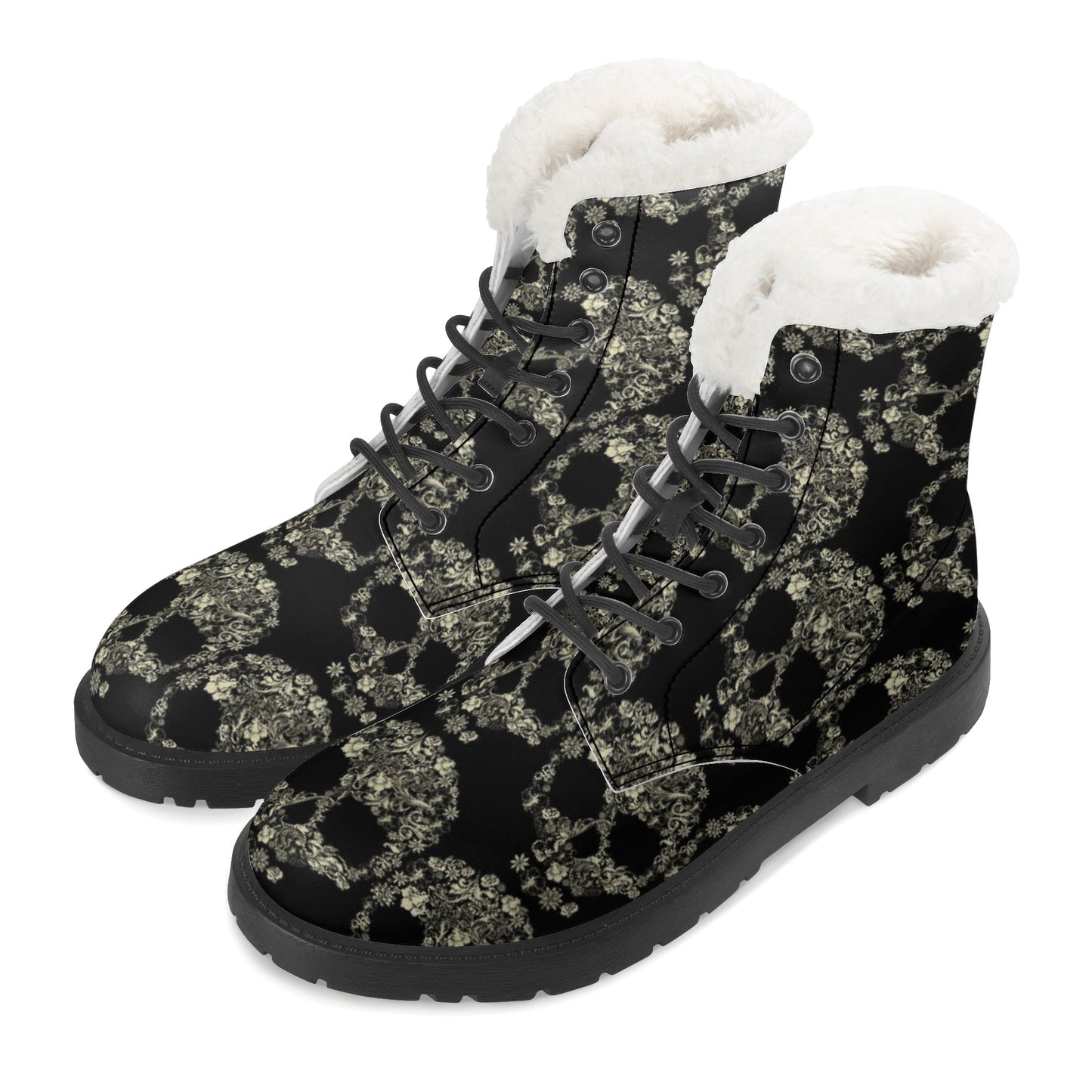 Women's Faux Fur Leather Boots