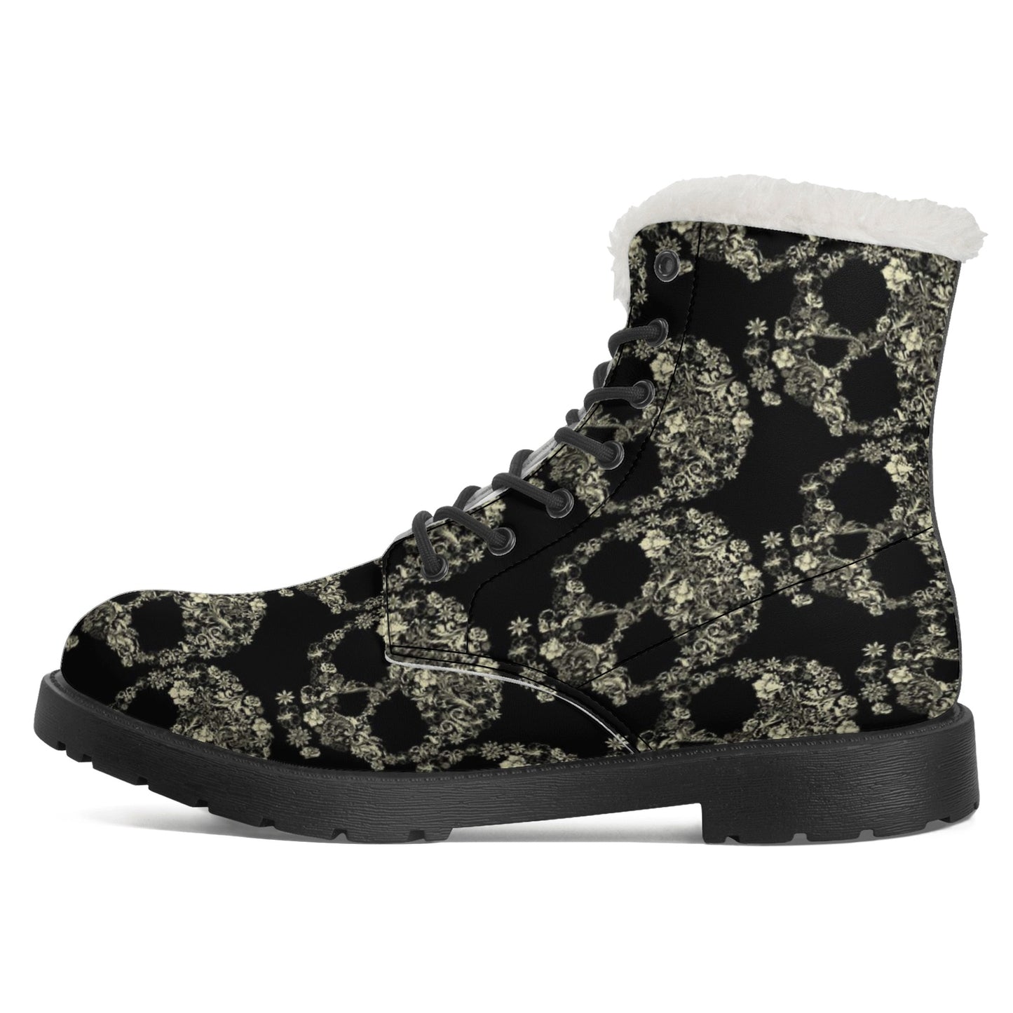 Women's Faux Fur Leather Boots