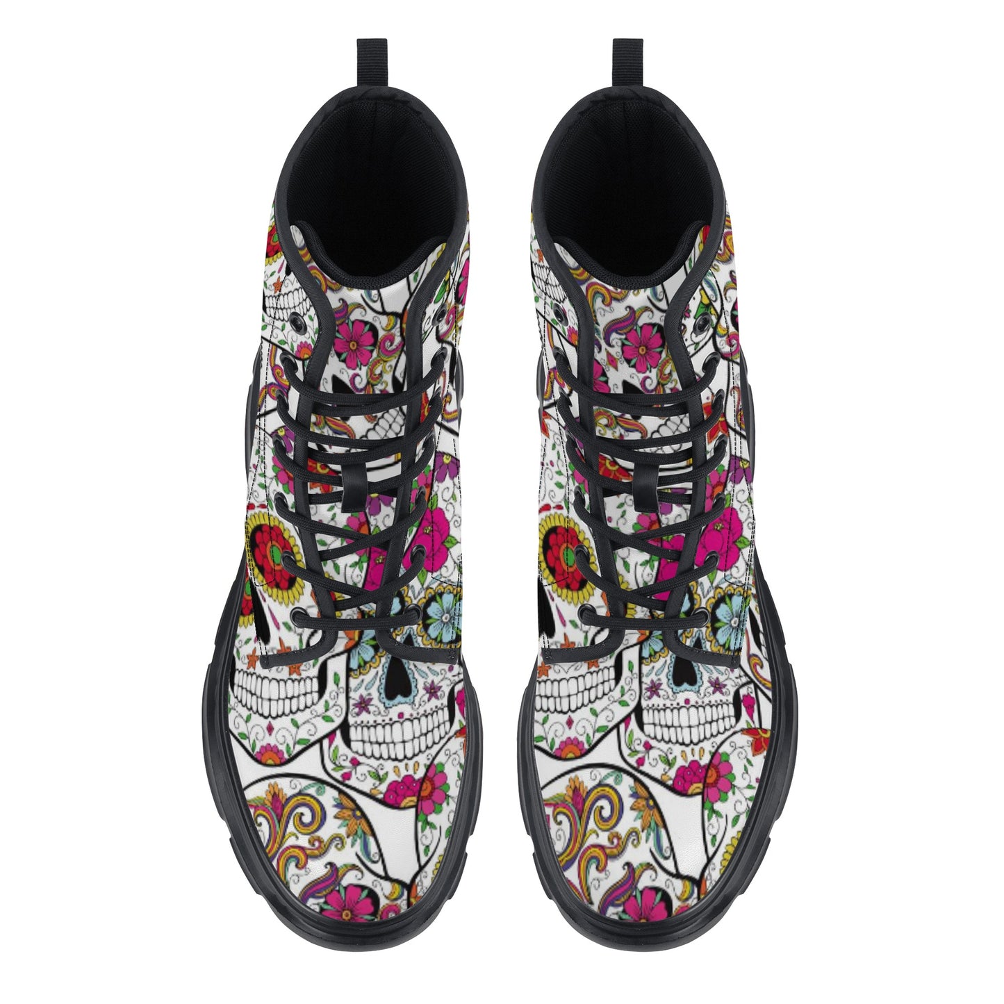 Women's Leather Chunky Boots