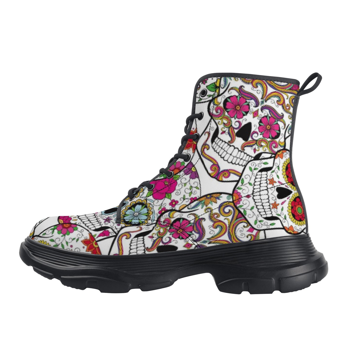 Men's Leather Chunky Boots