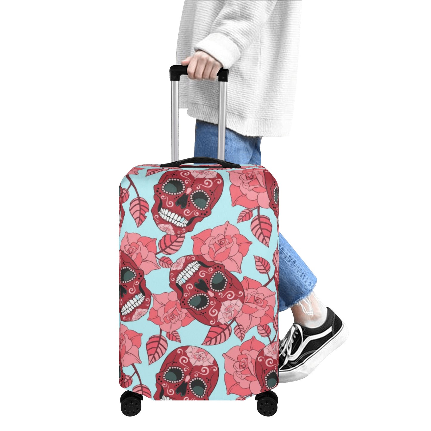 Dia de los muertos Mexican Calaveras Polyester Luggage Cover