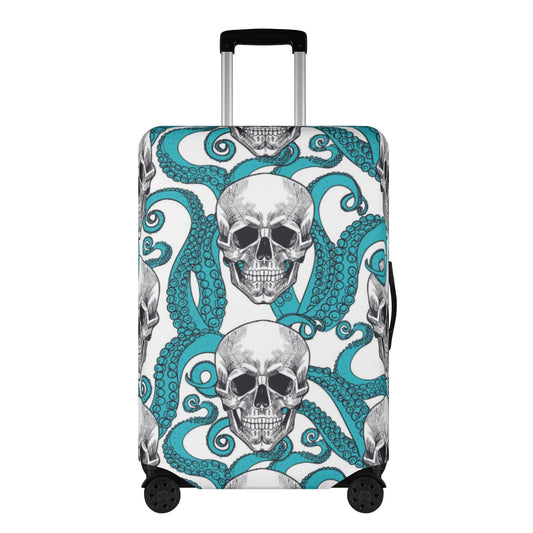 Gothic Halloween skeleton skull Day of the dead candy skull gothic Polyester Luggage Cover