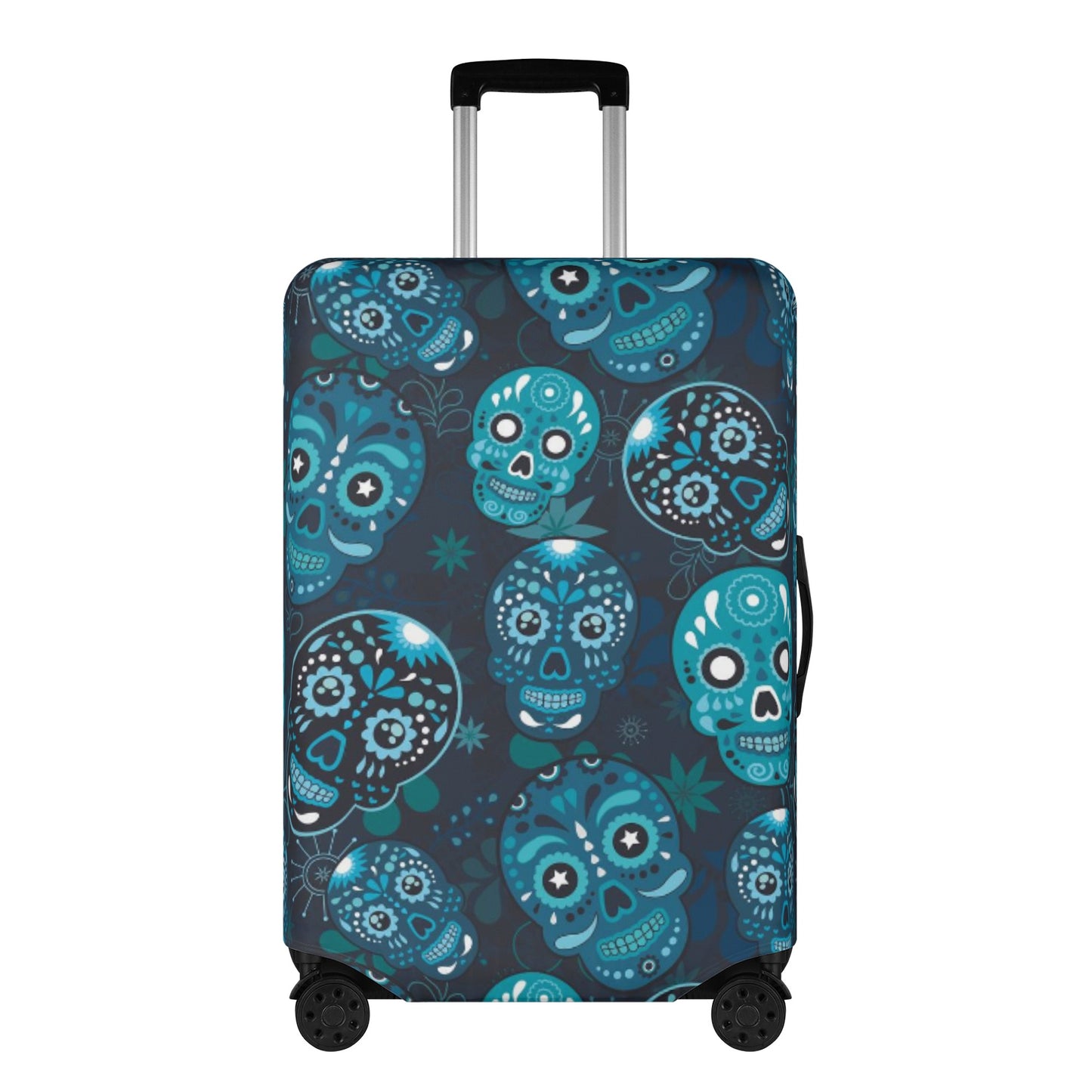 Skeleton gothic sugar skull Polyester Luggage Cover