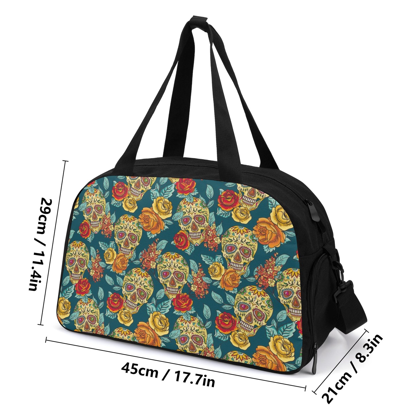 Sugar skull travel bag skull Travel Luggage Bag