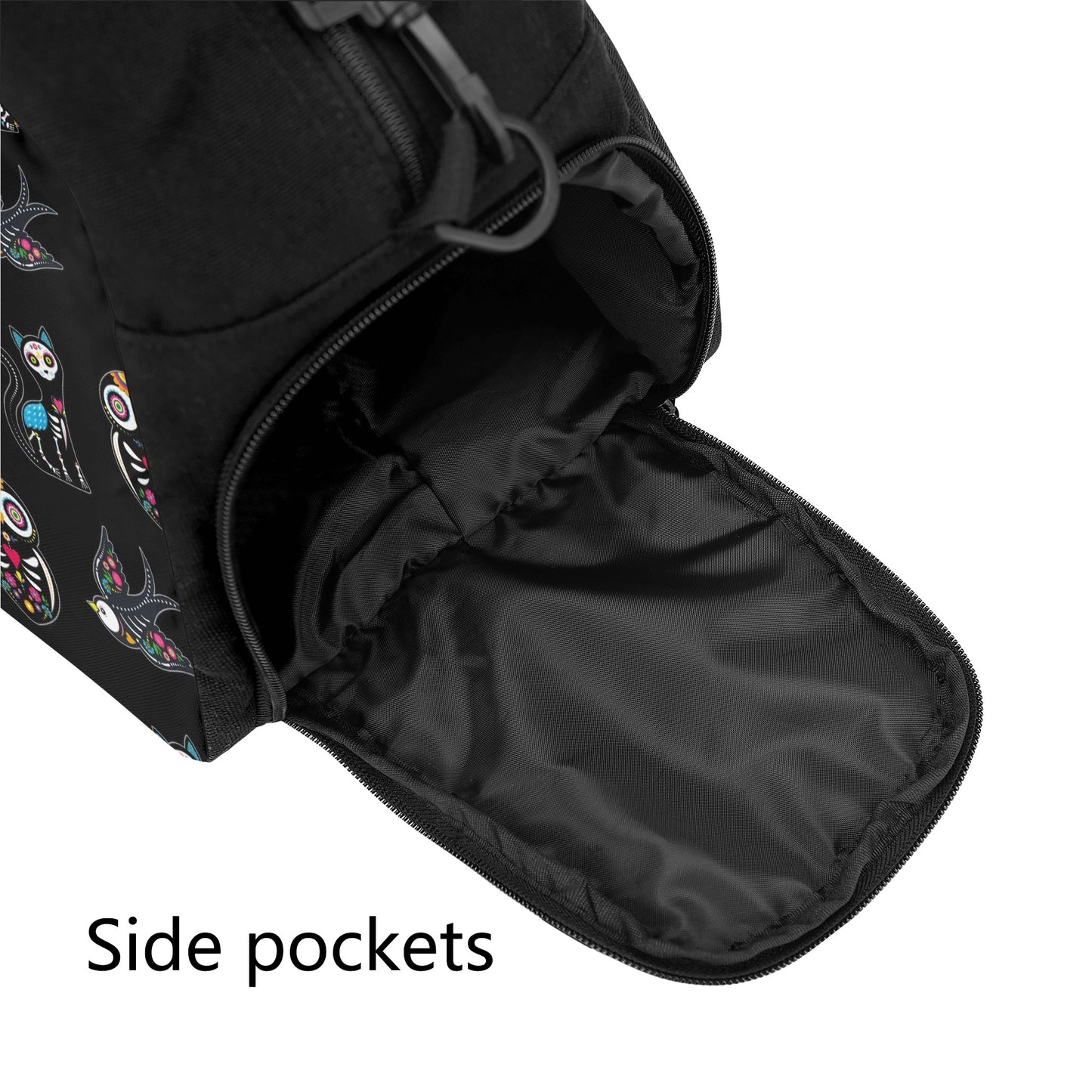 Sugar skull halloween candy skull Travel Luggage Bag