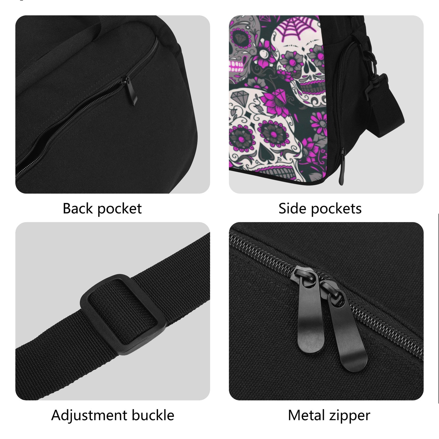 Sugar skull cinco de mayo Travel Luggage Bag
