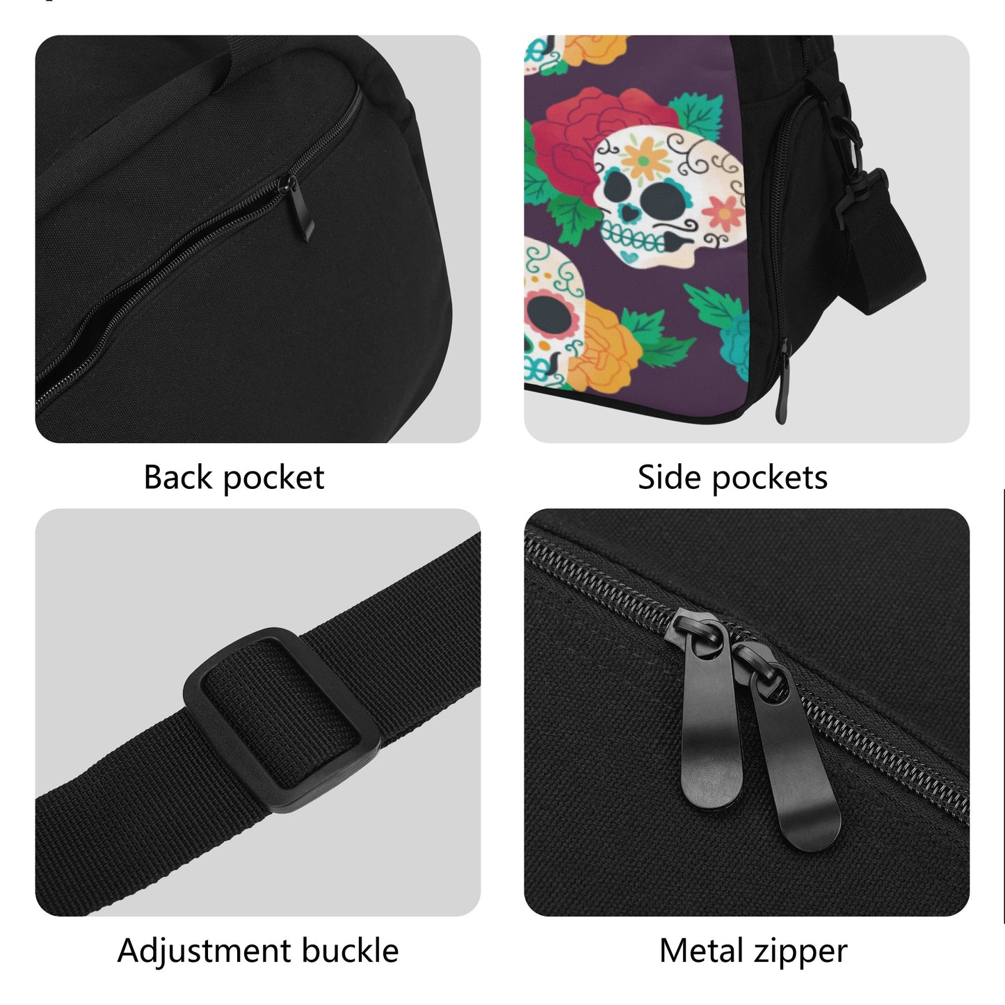 Calaveras sugar skull Travel Luggage Bag